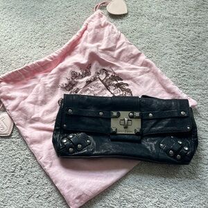 Juicy Couture Black Leather Clutch